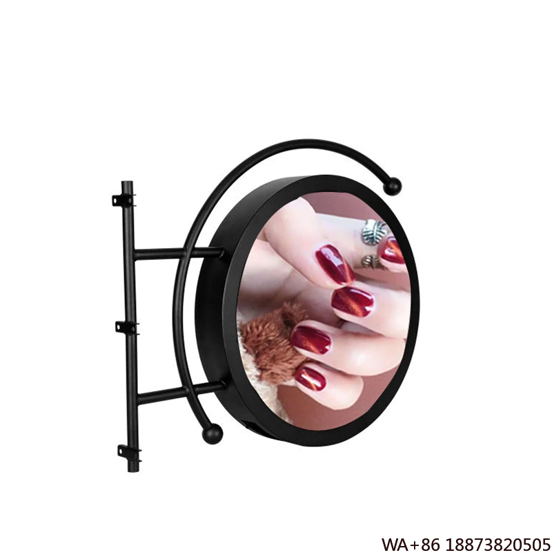 LED مقاوم للماء في الهواء الطلق ضوء الإعلان شاشة مستديرة مزدوجة شاشة واحدة سوبر ماركت دائرة الشكل شاشة لافتات رقمية