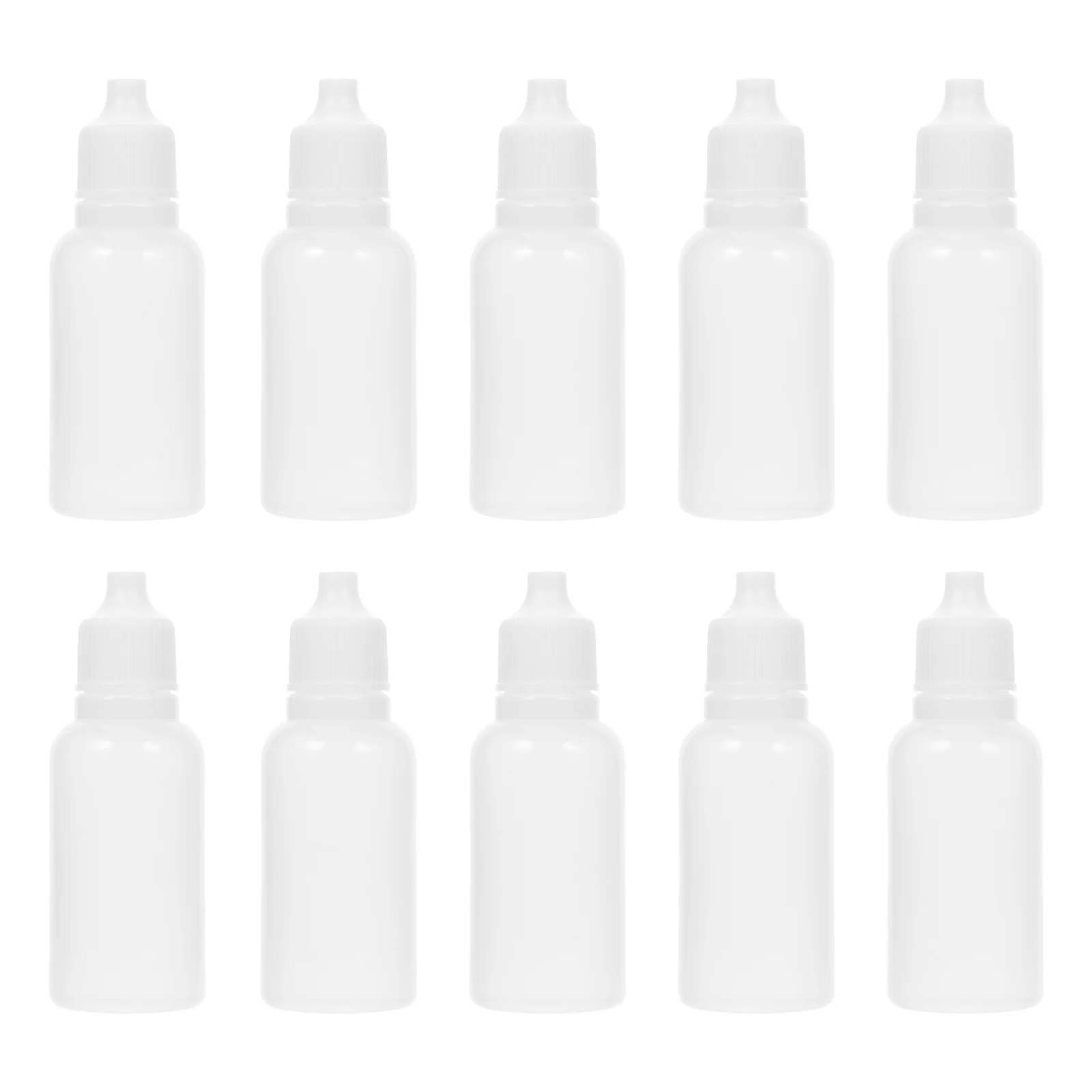 50 pz 20 Ml Vuoto Riutilizzabile Bottiglie di Gocce Per Gli Occhi Leggero Portatile A Tenuta Contenitore di Liquido Per Gli Occhi Per Oli Essenziali Contagocce