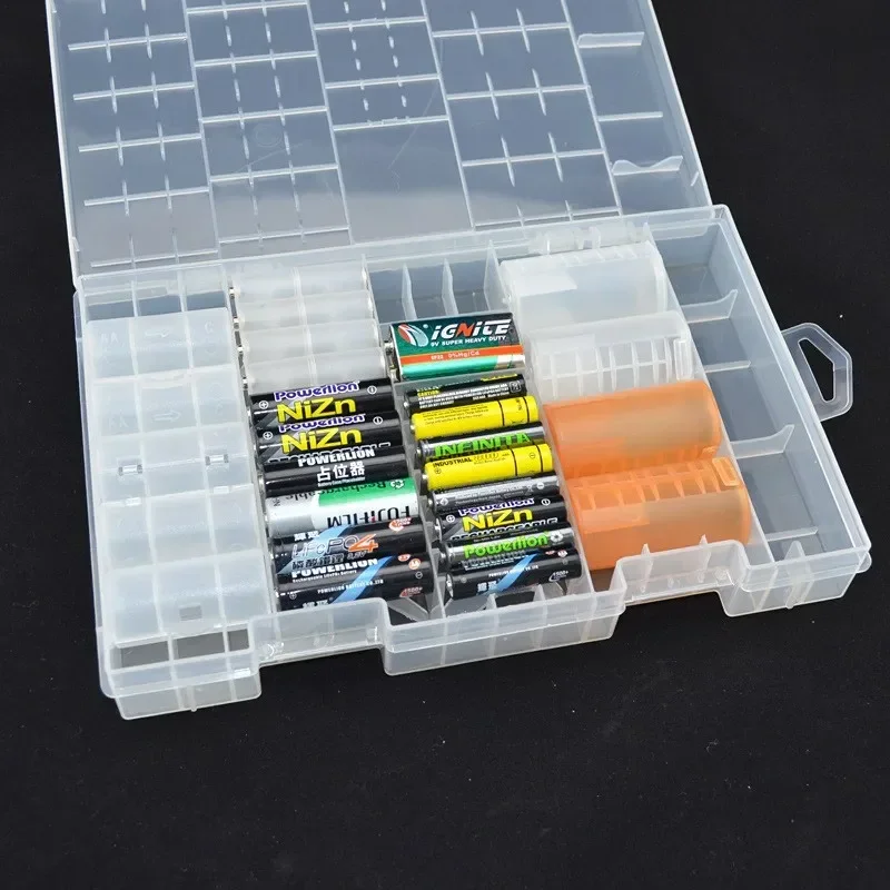 Waterproof Plastic Batteries Container Bag Case AA &AAA Battery Storage Box Organizer Box Case Battery Storage Pouch