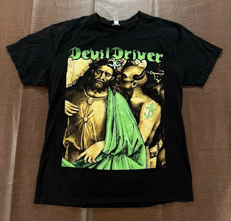 New Popular DevilDriver Band Rock Music Black S to 5XL T-Shirt