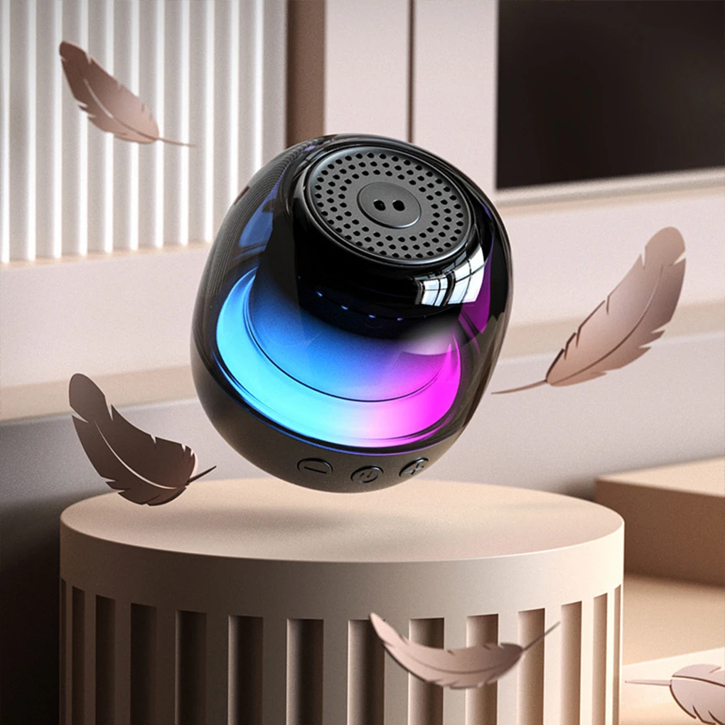 RGB 라이트 스피커 무선 블루투스 휴대용 미니 서브 우퍼 플레이어 다기능 블루투스 스피커 USB 야외 스피커 선물