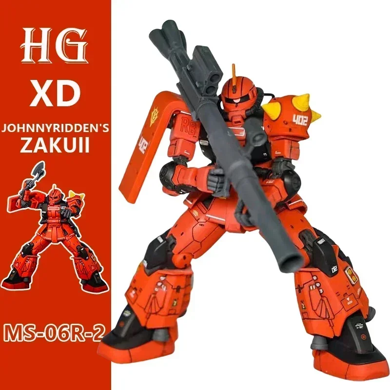 New XD Assembled Model GTO Fully Equipped MS-06R-2 JOHNNY RIDDEN'S ZAKUI HG1/144 Mecha Model Toy Collection Ornament Gift