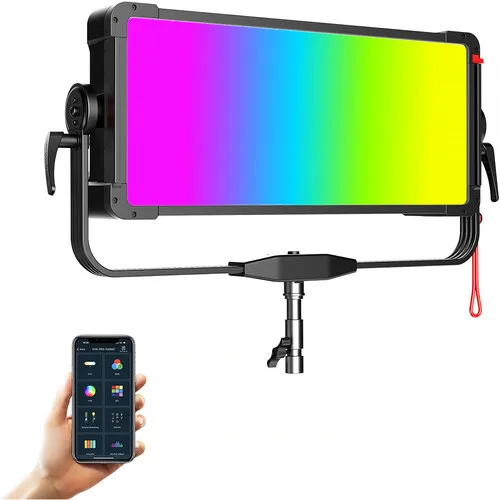 GVM YU600C RGB LED Video Light Panel 600W Professional Photography Lighting With APP Control Photo Lamp Shooting Lights For Live