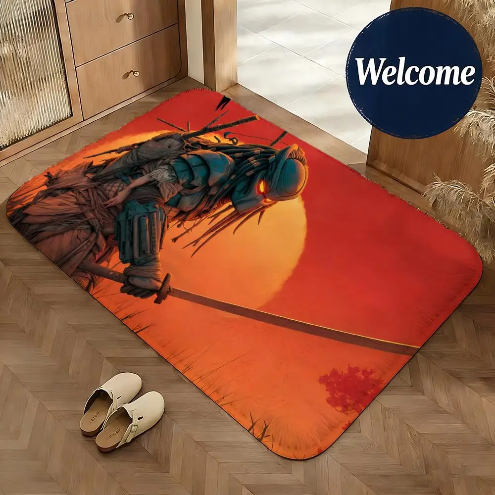 Soft Flannel Floor Mat Movie The Predator Floor Mat Non-Slip Absorbent Doormat Bathroom Bedroom Home Decor Rug