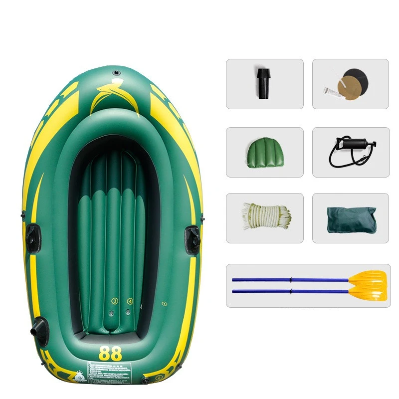 

Надувная каяк-каноэ-лодка емкостью 2–5 человек, ограничение веса 160–450 кг и усиленный ПВХ для семейного кемпинга, путешествий на открытом воздухе