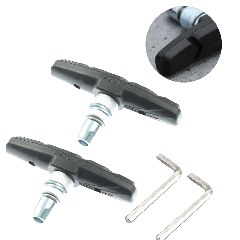 

Durable Pads Bike Silent Brake Pads Rubber Hybrid Fiber Dual Compound for Road Bike No Skid Noise Free Long-Lasting