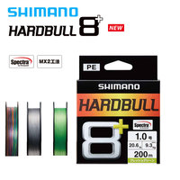 SHIMANO HARDBULL X8 Braided Fishing Line PE Green Grey Multicolor Original 100M/150M/200M both fresh and saltwater Fishing Lines
