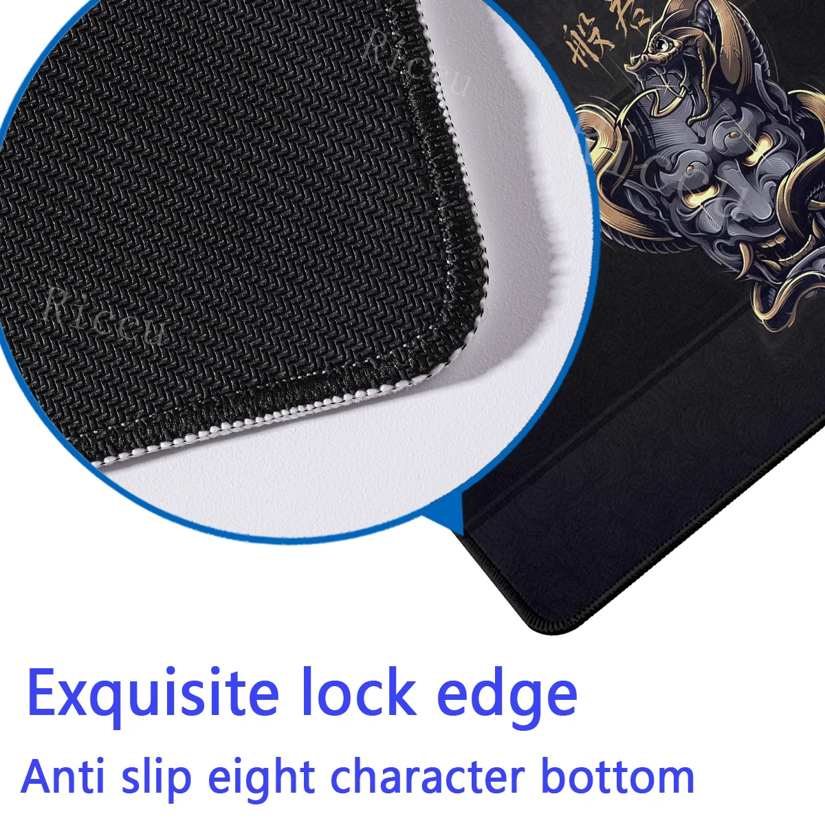 HD Xxl Japanese style Devil Mask prajna Office Computer PC Accessories 400X900mm Table Mat Gaming Mouse pad Gamer Desk mat