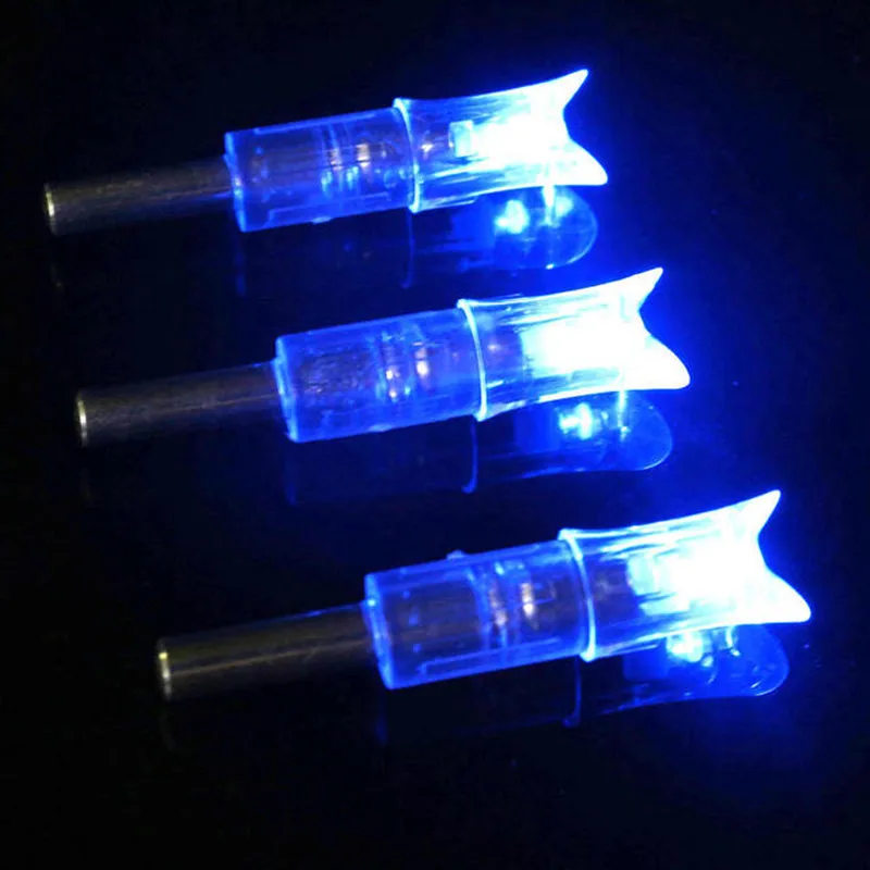 Luminous LED Arrow Nock, Besta, Iluminado Composto Bow, Carbono Fiberglass Arrow, Composto Bow, Caça, 7.62mm, 3Pcs