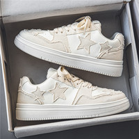 2025New  Star Skateboard Shoes Able Casual Thick Soled Shoes Star Skateboard Shoes Punk Hip Hop Style Student Sport Casual Shoes