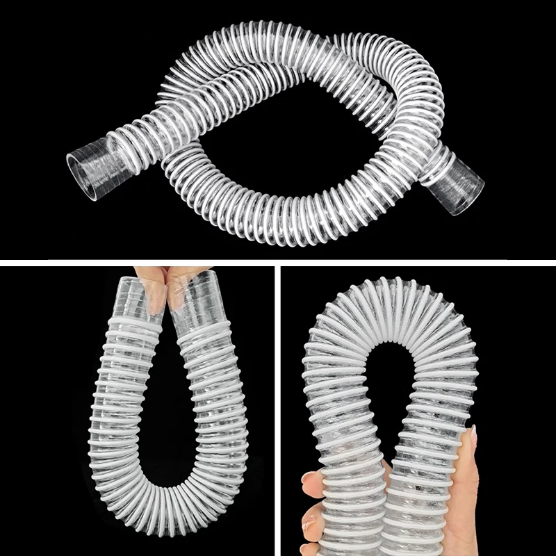 20/25/32/40/50mm Fish Tank Corrugated Hose Aquarium Durable Corrugated Pipe Soft Rubber Head Inlet and Outlet Hose Water Pipe