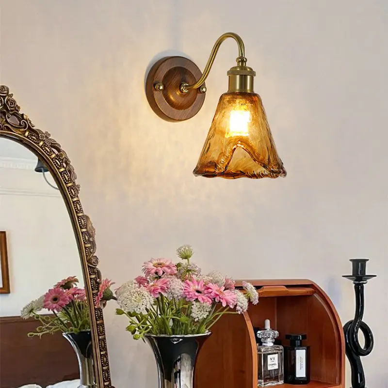 

French medieval wall lamp living room background wall corridor stairwell retro bedroom bedside ambient lamp GN245RS