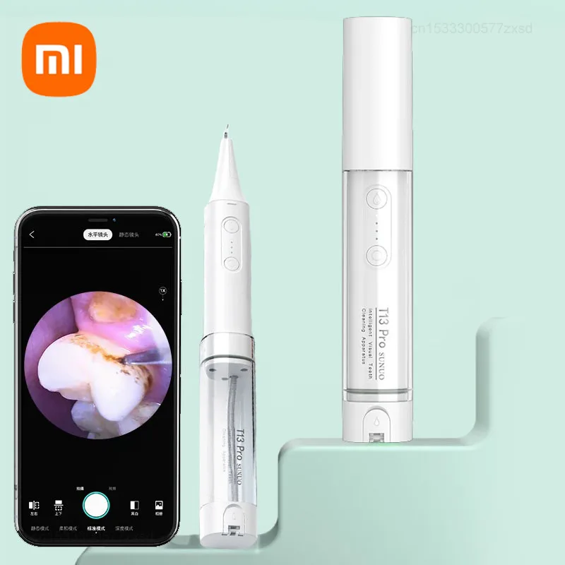 

Ирригатор Xiaomi SUNUO T13 Pro стоматологический ультразвуковой, профессиональный ороситель для полости рта, для удаления пятен от расчета, отбеливания зубов