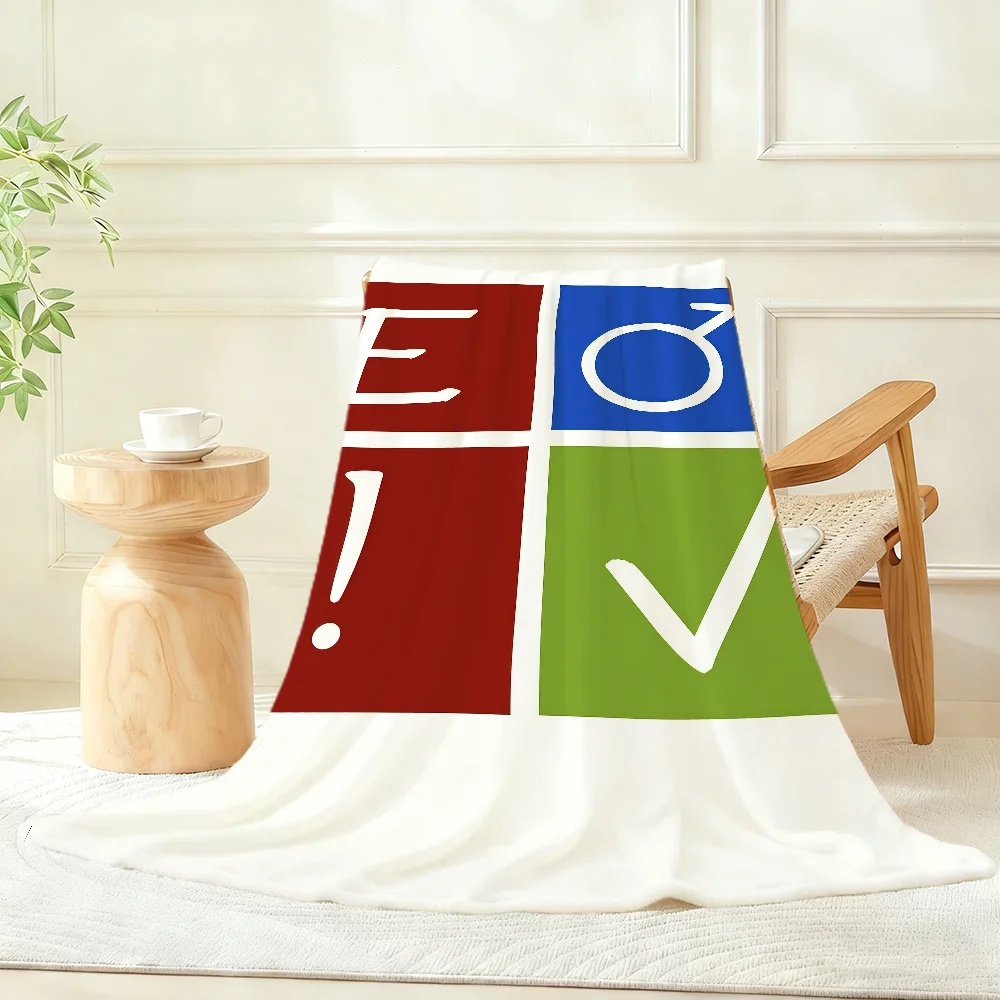 A-Ao3 Logo Cool Luxury Blanket Throw Super Cosy Plush Living Room Sofa Couch Childish Birthday Gifts