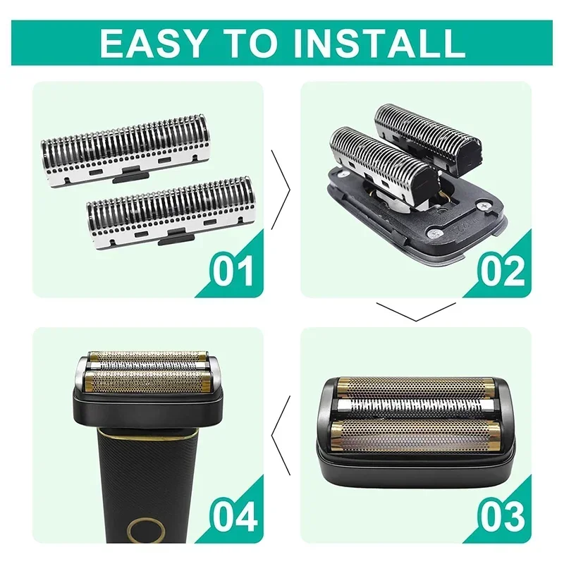 ماكينة حلاقة بديلة للرقائق والقطاعة متوافقة مع ماكينة الحلاقة الكهربائية Andis 17300 reSURGE، باللون الأسود