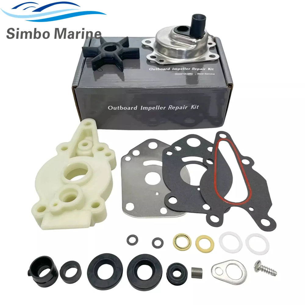 Water Pump Impeller Kit for Mercury Mariner 2-Stroke 6 8 9.9 10 15HP Outboards Motor 46-42040T5 47-42089A5 46-42040A5 47-42089A3