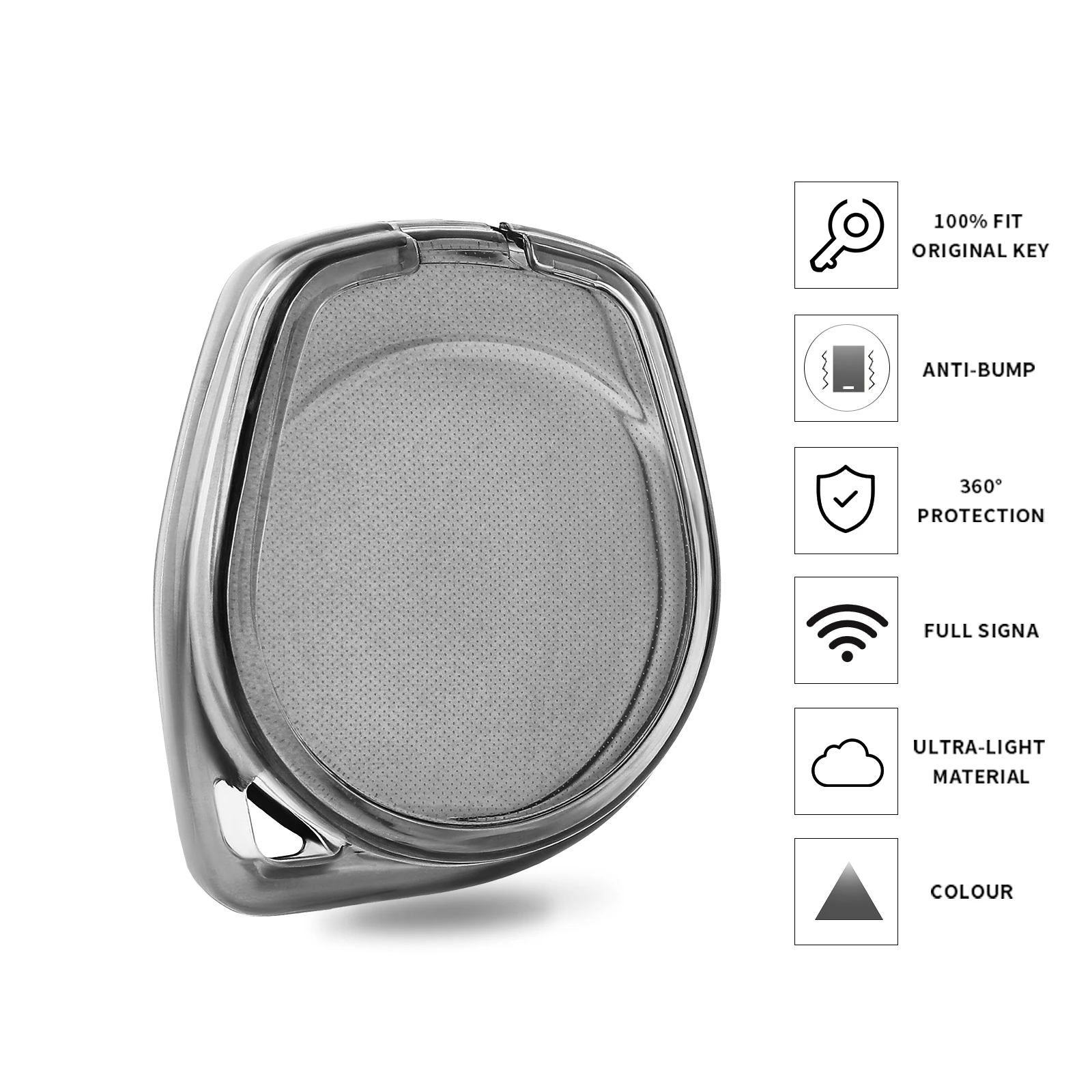 2 Button Transparent Car Remote Key Cover Case For Suzuki Swift Ignis Vitara Liana Ciaz Baleno Car Key Fob Case Cover Shell Deco