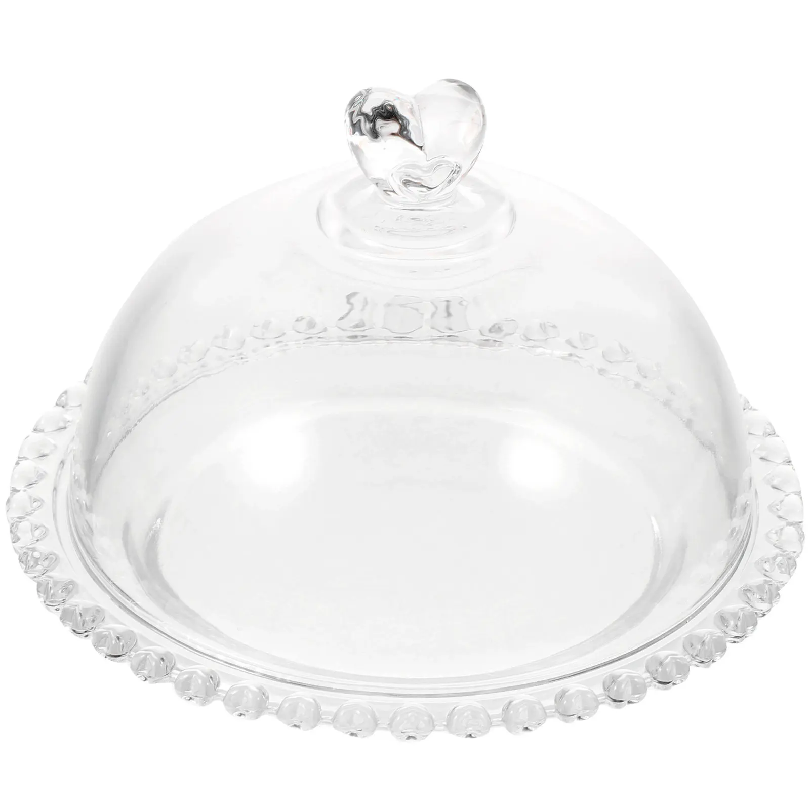 

Набор: стеклянный поднос с куполом для хранения тортов и фруктов, креативная прозрачная тарелка для десертов с крышкой, многофункциональная посуда для дома