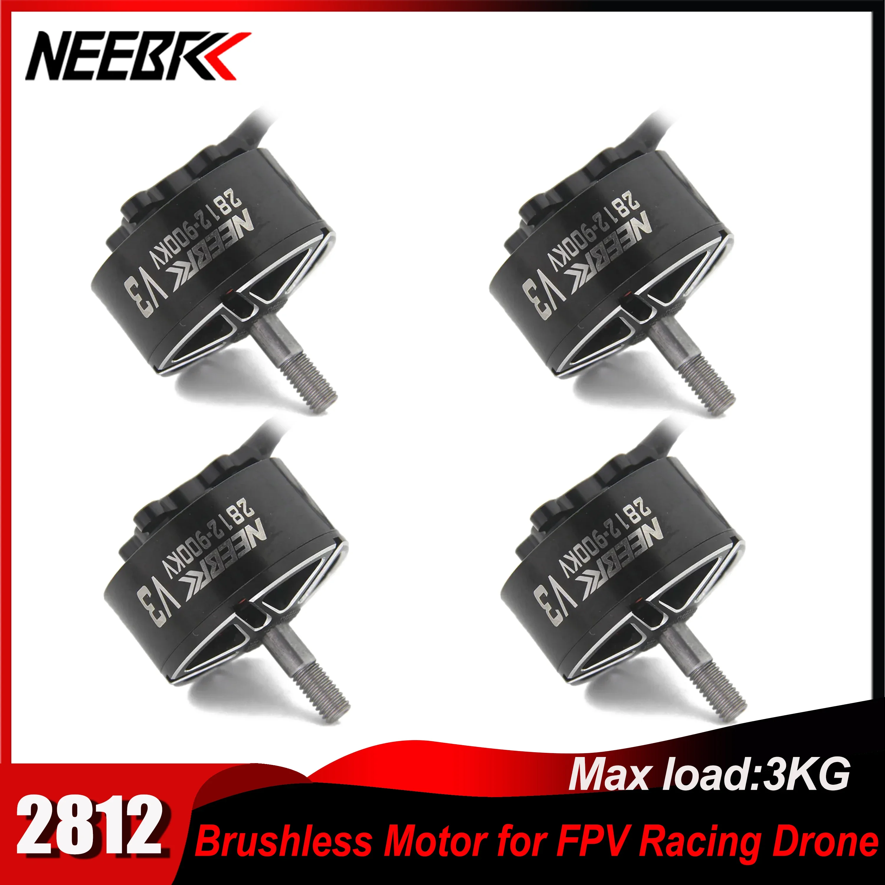 1/4PCS NEEBRC Brushless Motor 2812 900KV for FPV Racing Drone 7/8inch Frame Mark4 Long Range RC Plane Aircraft Quadcopter