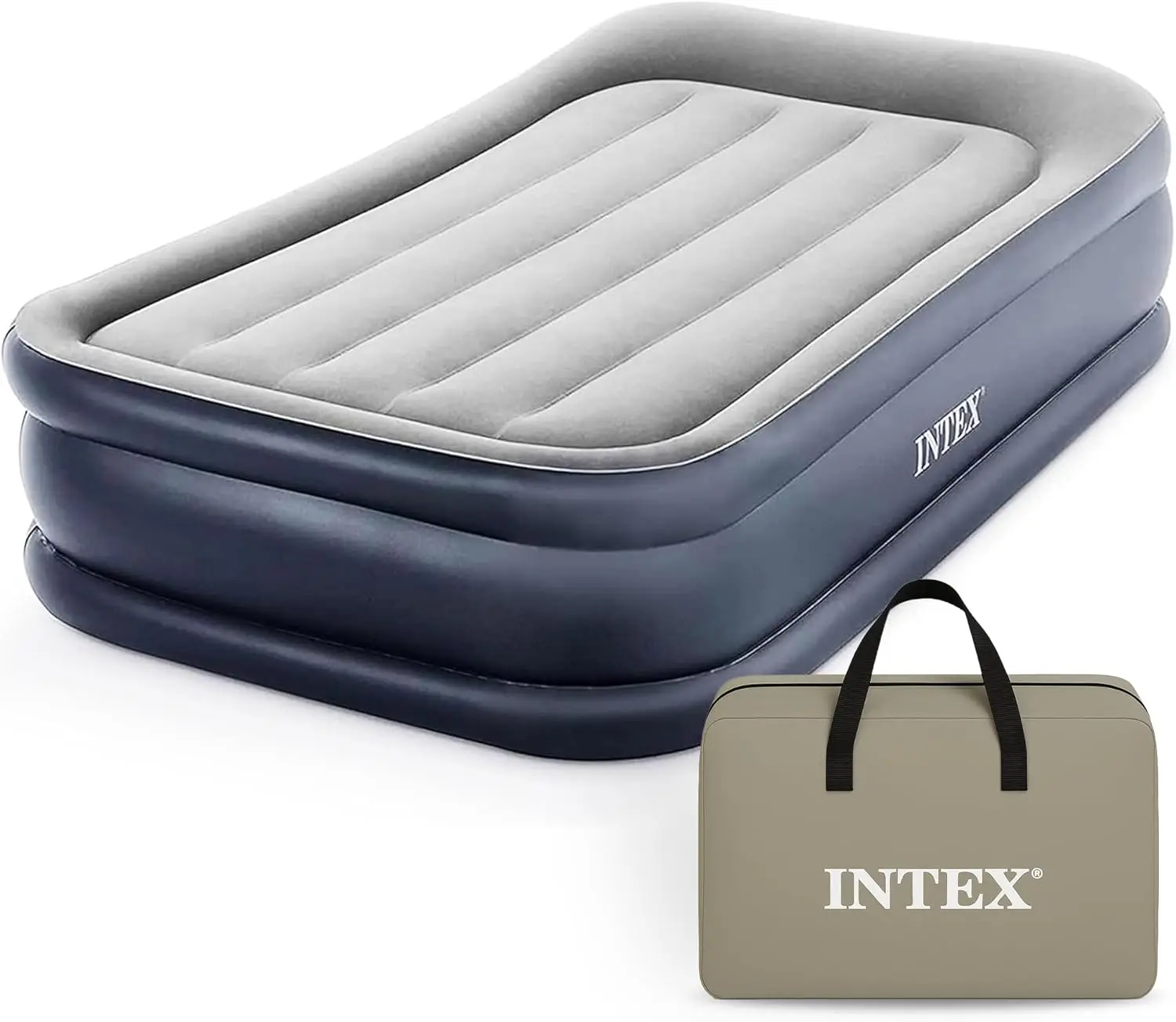 

Надувной матрас Deluxe Pillow с встроенным электрическим насосом, размер Twin, высота 16,5 дюймов, выдерживает до 300 фунтов.