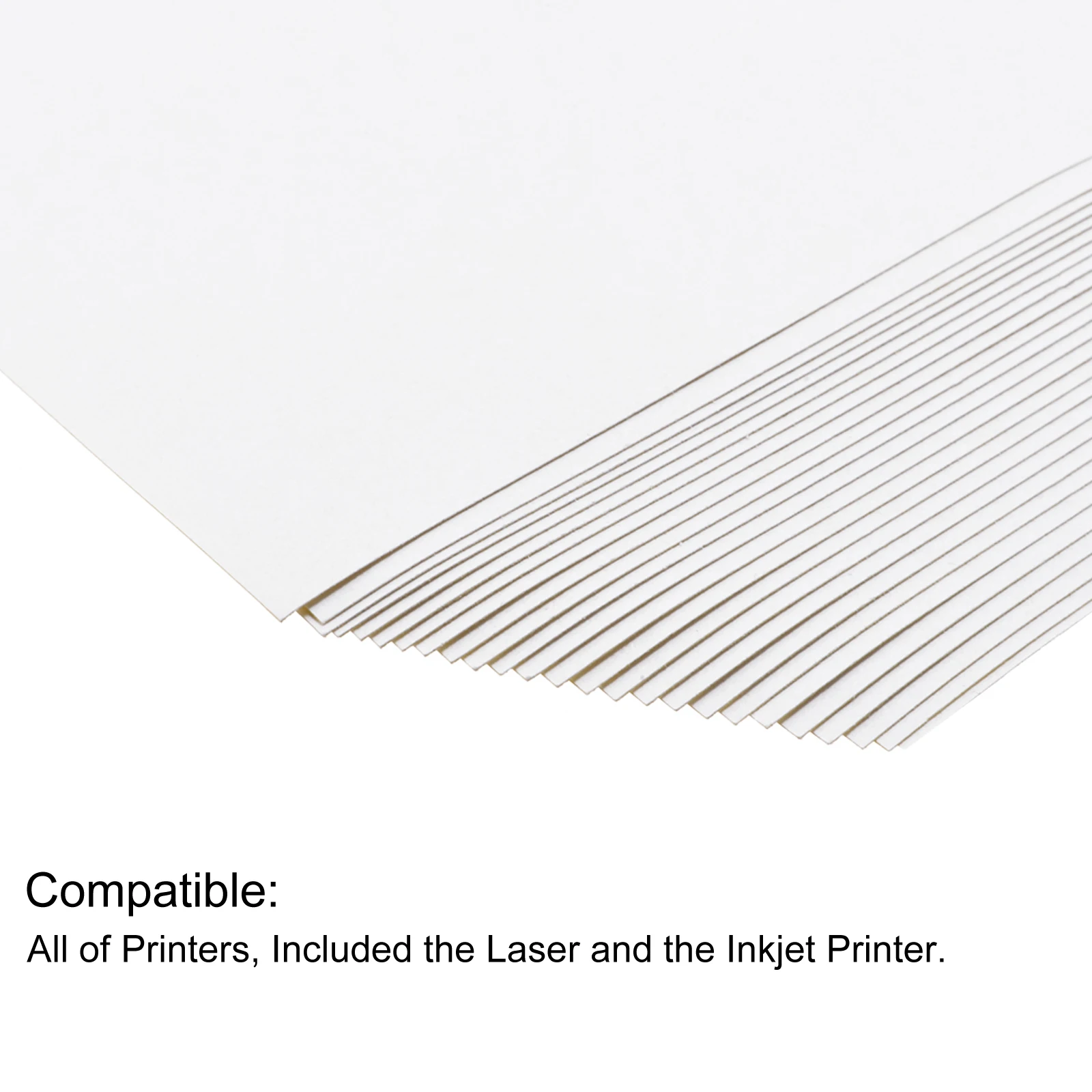 25/50 Adhesive Sheets A5 Writing Paper Sticker Full Sheet Shipping Label for Copier Laser or Inkjet Printer White (1Label/Sheet)