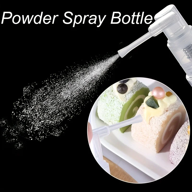 1 food-safe plastic spray bottle for cake decoration glitter, fudge and macarons with a fine mist dispenser for even coverage