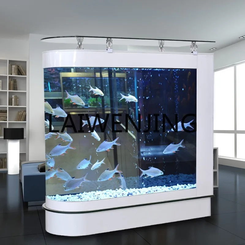 

Bullet Bar Fish Tank 1m 1.2m 1.5m Screen Shoe Cabinet Glass Ecological Aquarium