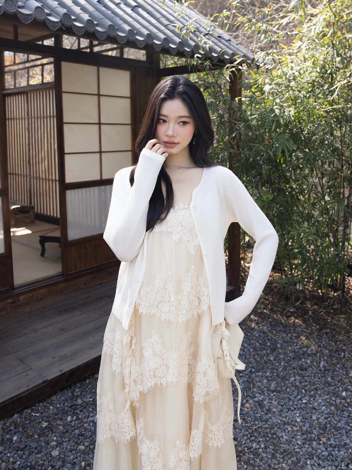 

Свитер Lao Yang's Personal Sle ME Pearl Beau New: Модный вязаный свитер из мериносовой шерсти и льна, весенний, повседневный, мягкий, полиэстер.