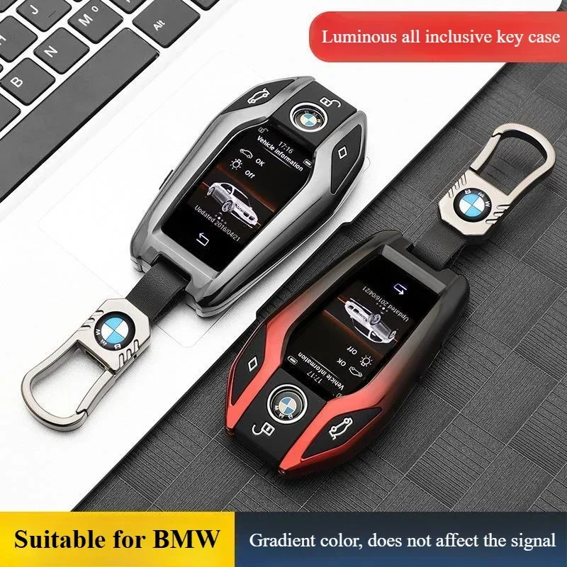 

LCD Screen Key Cover for BMW 7 Series 730Li 740 New X5 X6 X7 Buckle 530Le Car 6 Series 630GT Shell Bag bmw key case