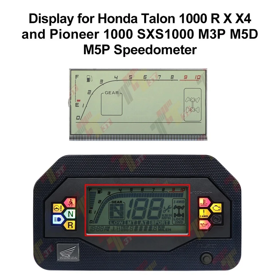 

Speedometer Display for Honda Talon 1000 R X X4 and Pioneer 1000 M3P M5D M5P