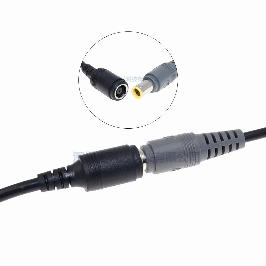 For Lenovo power charging conversion cable, large round port 7.9 * 5.5mm female to square port/5.5/4 adapter