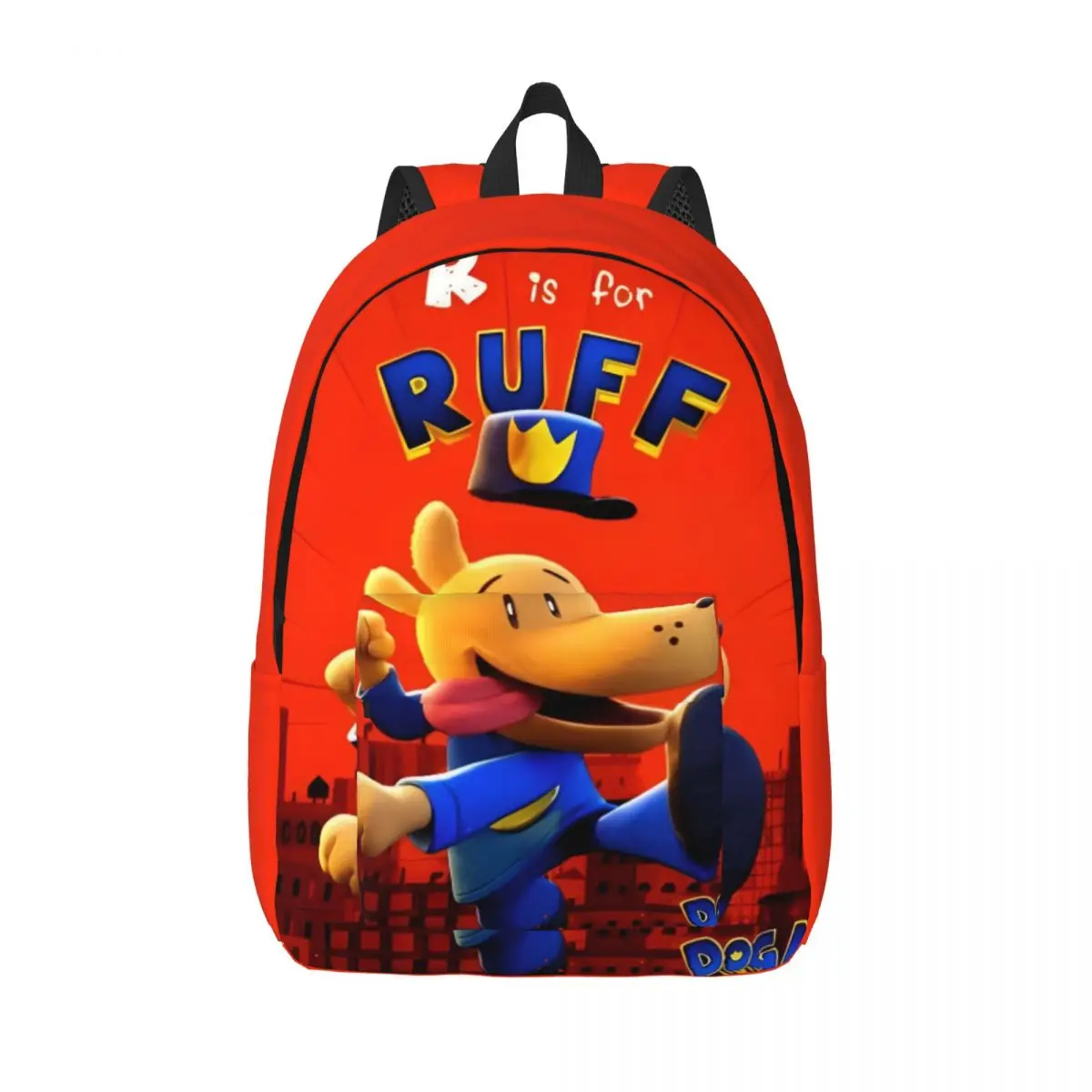 

Dogman Animation Backpack for Men Women Casual Student Work Daypack Dog Man College Shoulder Bag with Pocke
