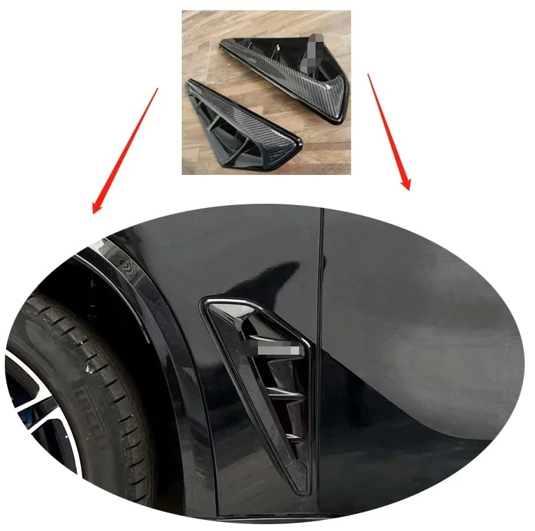 

Боковое крыло из углеродного волокна, вентиляционное отверстие для BMW X5 G05, накладки на боковые крылья двери для классической автозапчасти