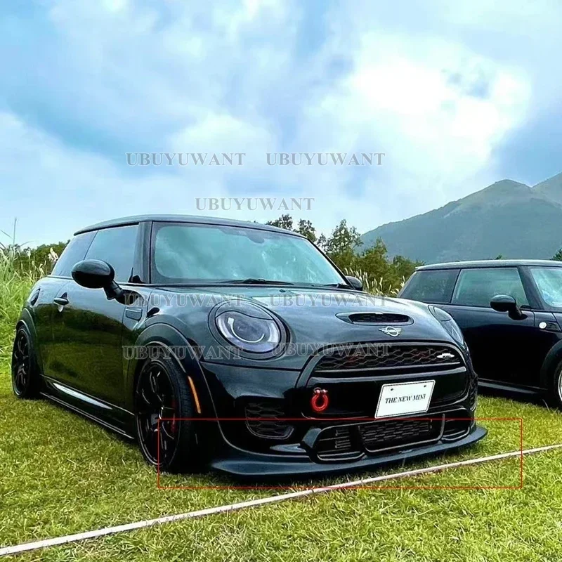 Front Bumper Lip Splitter For F56 Mini Cooper S 2PCS DAG Car Body Kit Spoiler Duck Lip Guard Cover (JCW Front Only)