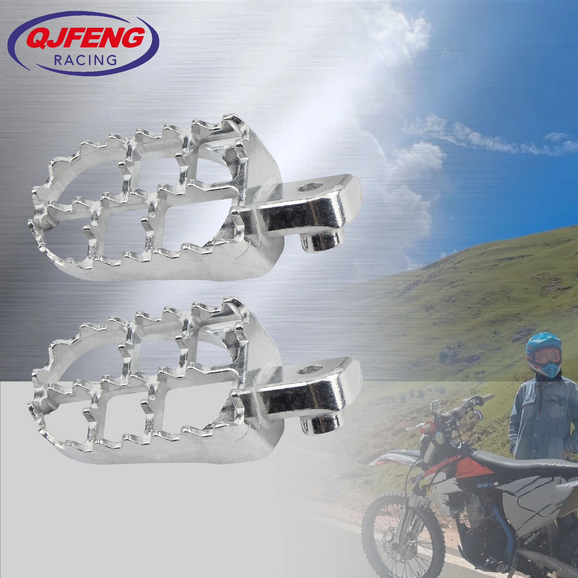 

For Yamaha PW50 PW80 TW200 Motocross Foot Pegs Rests Footpegs Enduro Universal Accessories For Honda CRF50 CRF70 CRF80 CRF100F