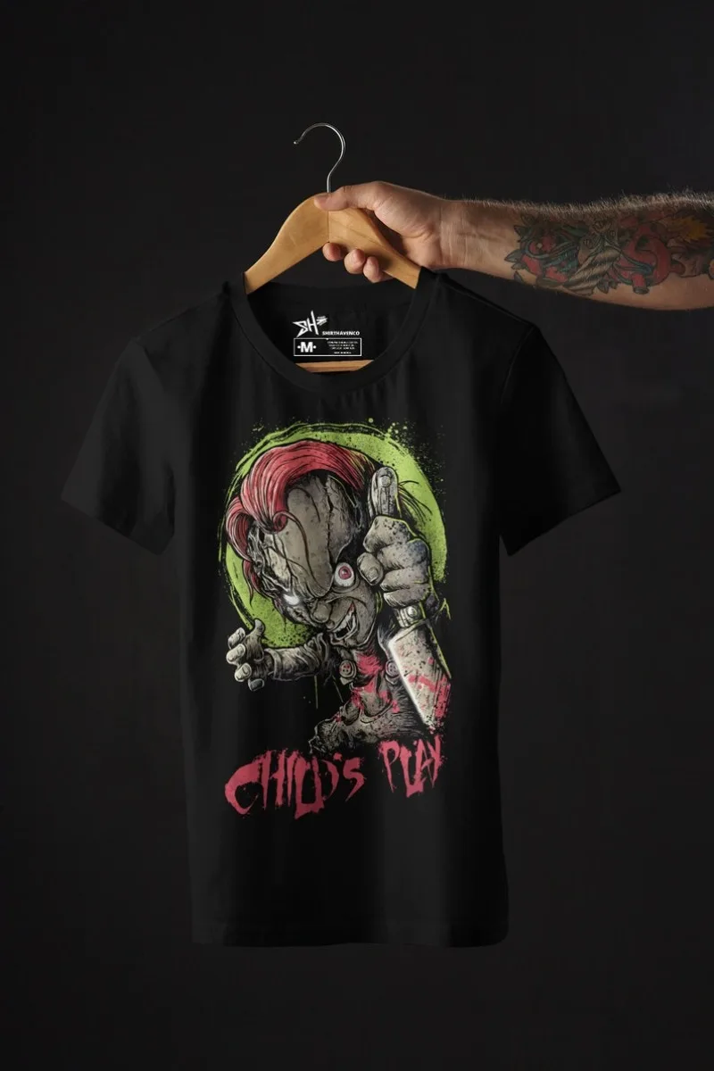 

00012765#A-Halloween Mens Tshirt Jason tshirt Chucky Tshirt happy hallowen tshirt Fred.dy Tshirt scream tshirt, Halloween Gift F