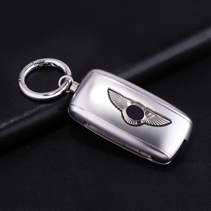 Aluminum Alloy Car Key Case Cover FOB Key Covers for Bentley Continetal Mulsanne Flying Spur Bentayga Shell Auto Accessories