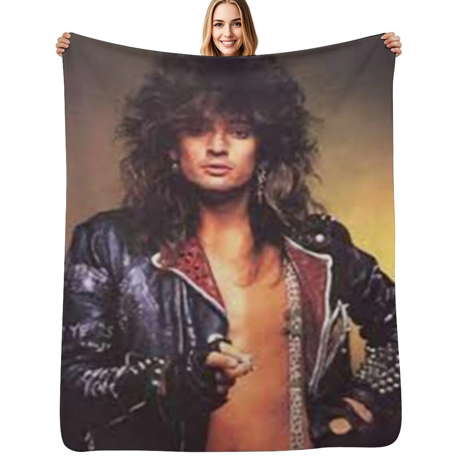 Tommy Lee - Poster Throw Blanket Shaggy Furry Soft Blanket for Bedroom Living Room