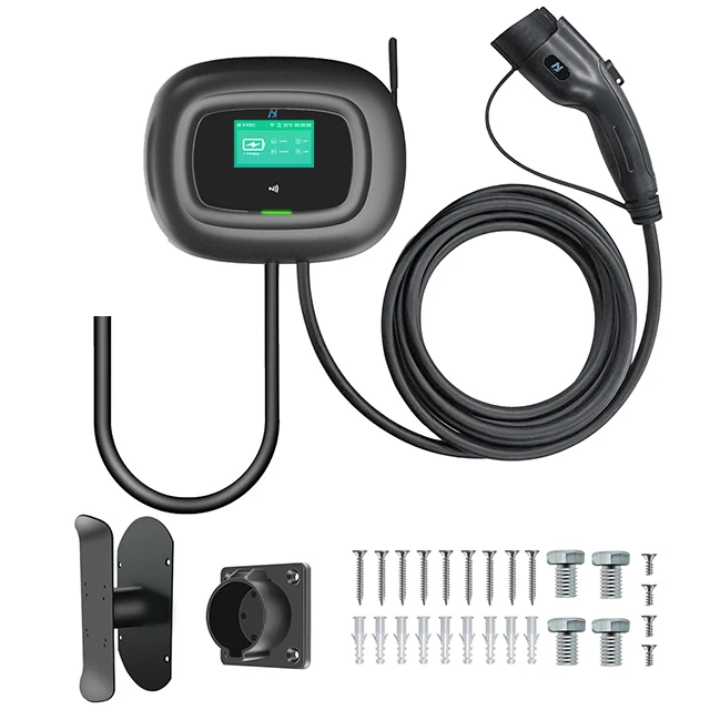 Khons APP control ev charger level 2 32A 16A wallbox 7kw 11kw 22kw wall mounted ev charging station type 2