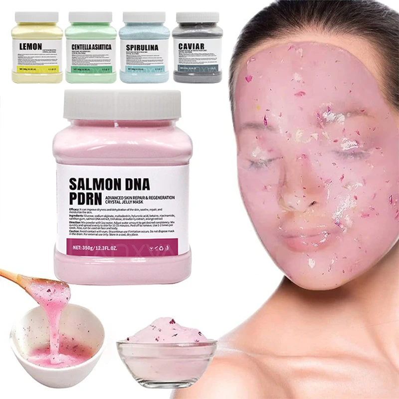 Image of Kristall-Soft-Maskenpulver 350g Unisex Hyaluronsäure-Gelmaske Tiefenhydratation Feuchtigkeitsverstärkung Hautelastizität Auftragsmaske