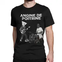 Angine De Poitrine Rock Band Accessories Camisetas de algodón para hombres y mujeres, camisetas de moda