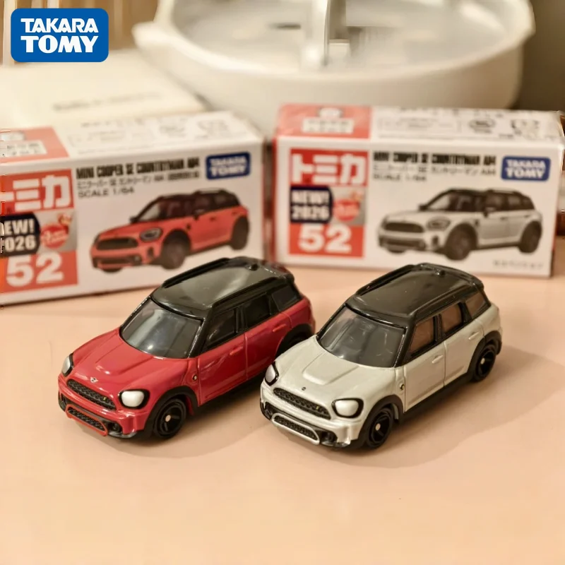 Takara Tomy Tomica Diecast Car Model Mini Cooper Se All4 Countryman No 52 Alloy Collectible Vehicle For Collection Enthusiasts