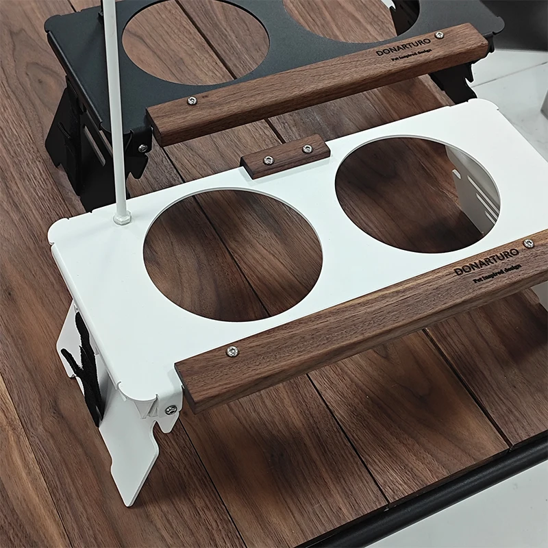 mouth special water bowl rack Anti-overturning pet drinking water feeding basin rack