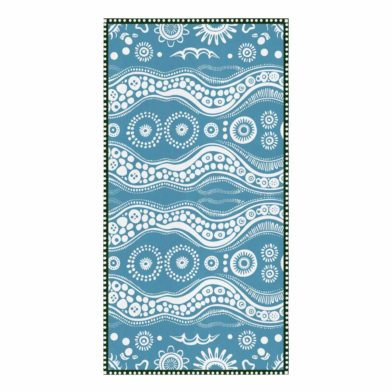 Wave Point Graffiti Abstract  Microfiber Towel Absorbent Kitchen Cleaning Cloth Dish Towel Household Cleaning Towel