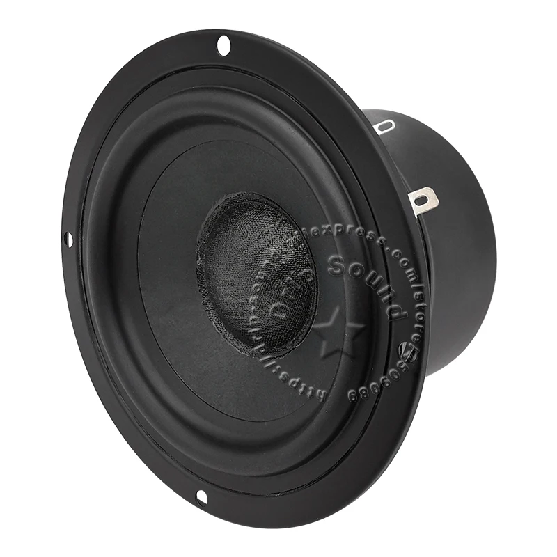 

4.5" Inch 4/6/8Ohm 15W Hifi Bass Driver Audio Speaker Stereo Loudspeaker Woofer Subwoofer Horn Trumpet DSCS-4-03A 116mm/4.57"