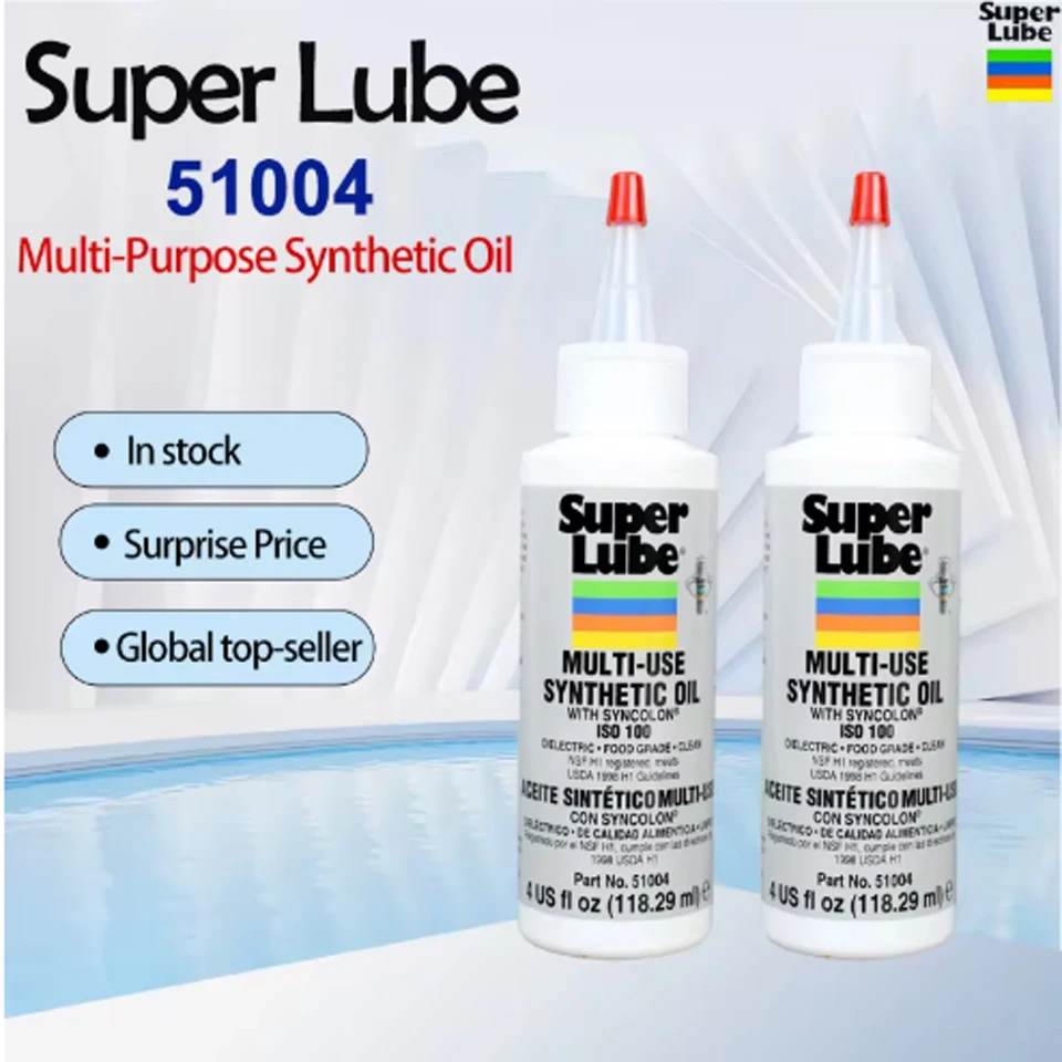 

Синтетическая смазка Super Lube 52004, 51004, 12004, 56104, легкое масло, сертифицированное NSF, пищевое, для промышленного применения