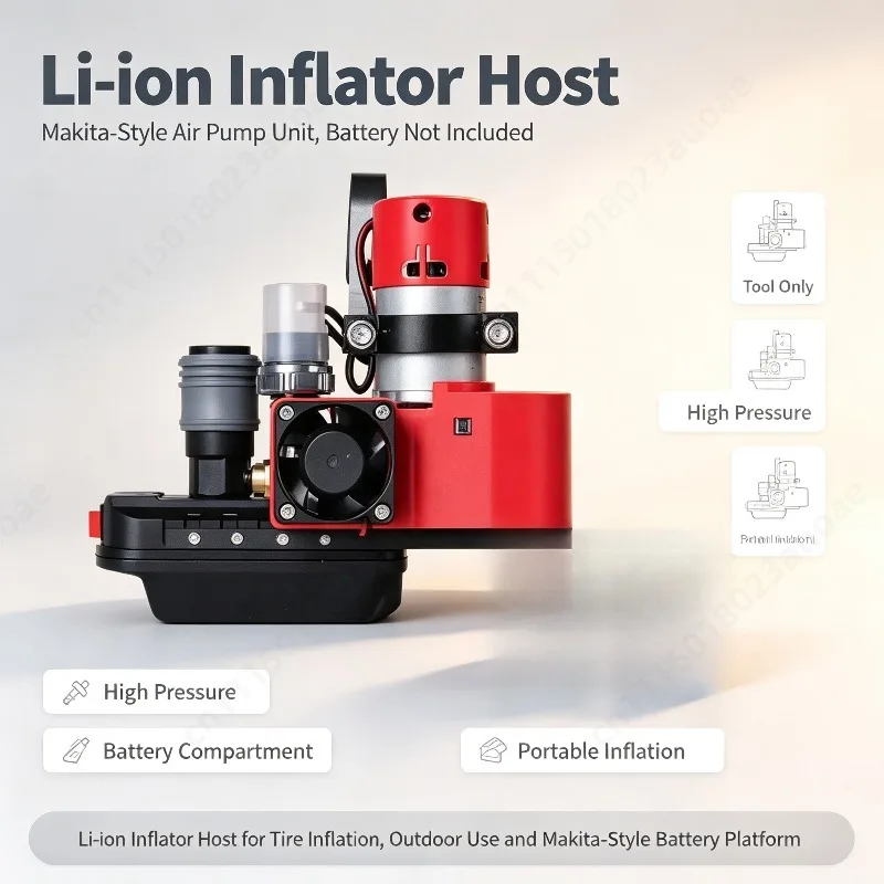 Battery-free Air Pump Movement, Mini Air Compressor Core, Woodworking Lithium Modified Nail Gun Power Component