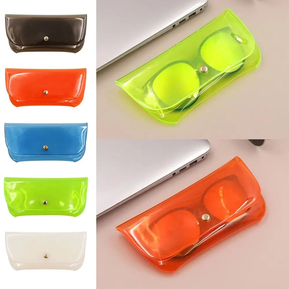 

PVC Sunglasses Storage Bag Solid Color Waterproof Sunglasses Pouch Durable Portable SunGlasses Holder Eyewear Accessories