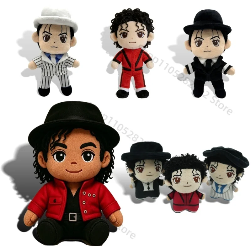

New Movie Michael Plush The King Of Pop Legendary Singer And Dancer Plush Soft Stuffed Anime Cartoon Plushies Doll Toy Gift
