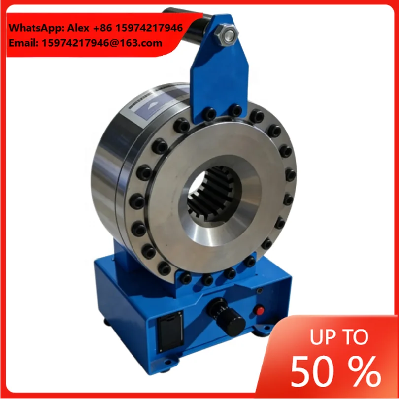 Portable Hydraulic Hose Crimper With Interchangeable 8 Dies For Industrial Rubber Hose Assembly